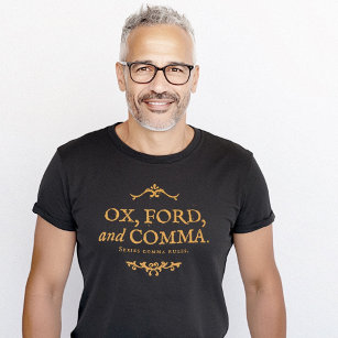 Oxford Comma Funny Exempel Ox Ford T Shirt