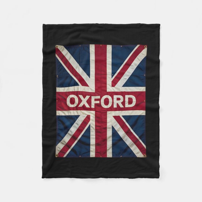 Oxford England Britain Uk History Vacation Souveni Fleecefilt (Framsidan)