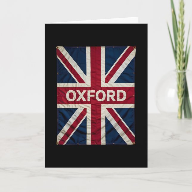 Oxford England Britain Uk History Vacation Souveni Kort (Framsida)