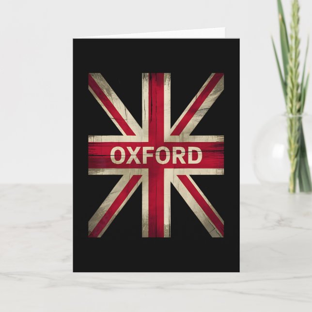 Oxford England Britain Uk History Vacation Souveni Kort (Framsida)