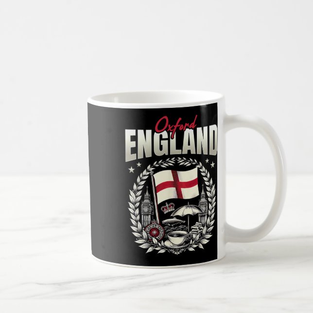 Oxford England Flag Souvenir Oxford Vacation  Kaffemugg (Höger)