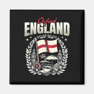 Oxford England Flagga Souvenir Oxford Semester  Magnet