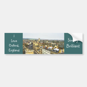 Oxford, England, High St-vy, Enkelt Briljant! Bildekal