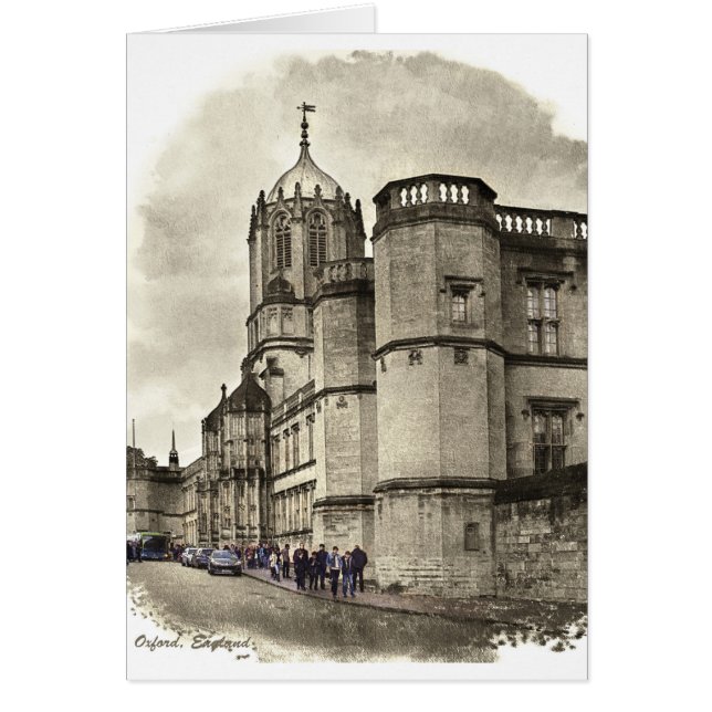 Oxford England kort (Framsidan)
