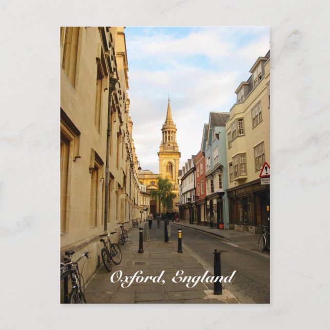 Oxford, England Postcard Vykort (Framsida)
