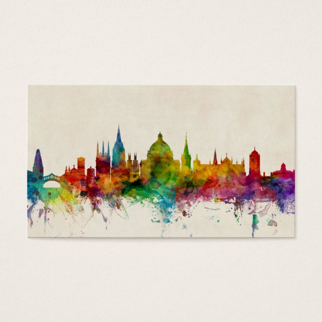 Oxford England Skyline Visitkort (Framsidan)