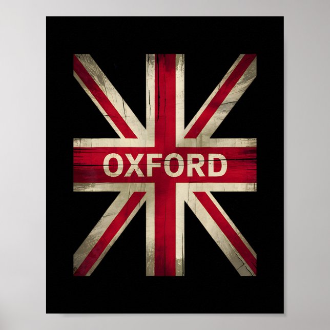 Oxford England Storbritannien Uk Historia Semester Poster (Framsidan)