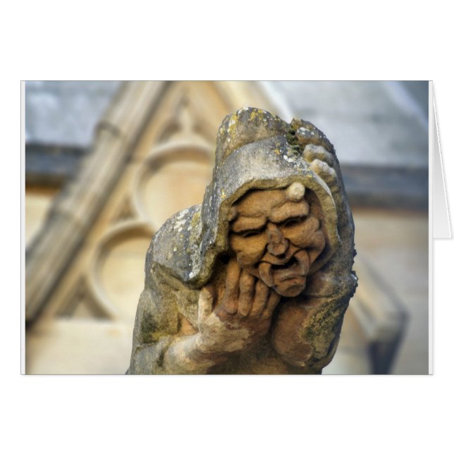 Oxford Gargoyle Hälsningskort (Framsidan Horizontal)