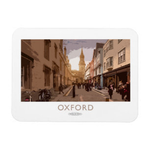 Oxford järnväg affisch magnet