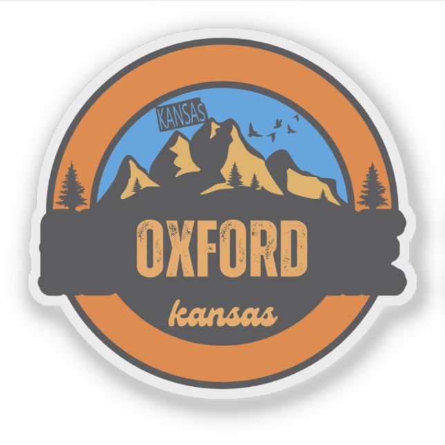 Oxford, Kansas Klistermärken (Framsida)