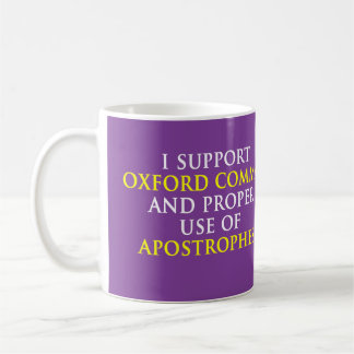 Oxford komma- och apostrofmugg kaffemugg