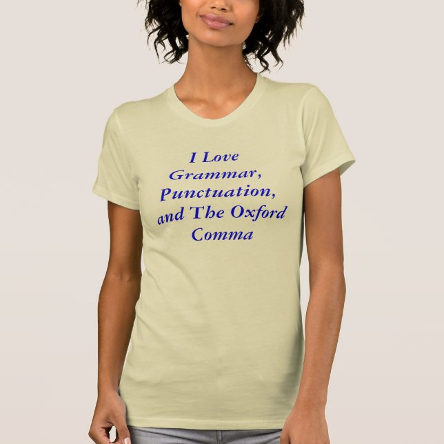 Oxford komma tee shirt (Framsida)