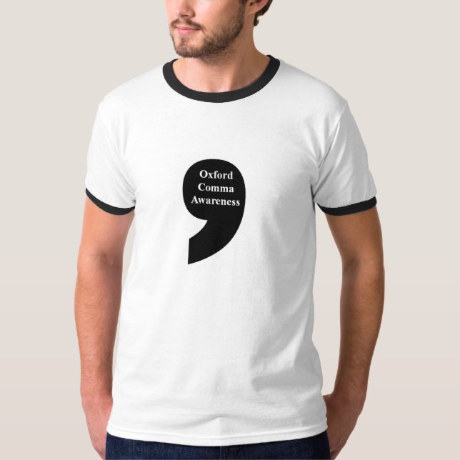 Oxford kommamanar T-tröja Tee Shirt (Framsida)