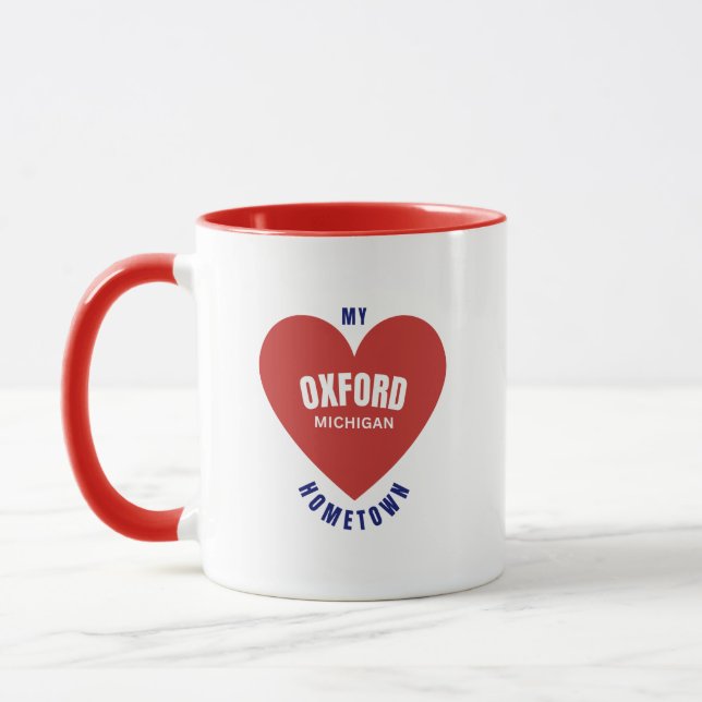 Oxford Michigan Hometown Coffee Mugg (Vänster)