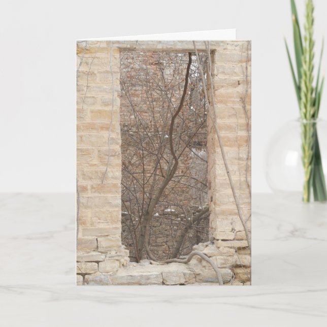 "Oxford Mill Window Vine" julkort Kort (Framsida)