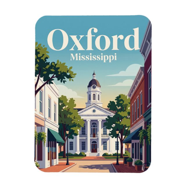 Oxford, Mississippi Magnet (Vertikal)