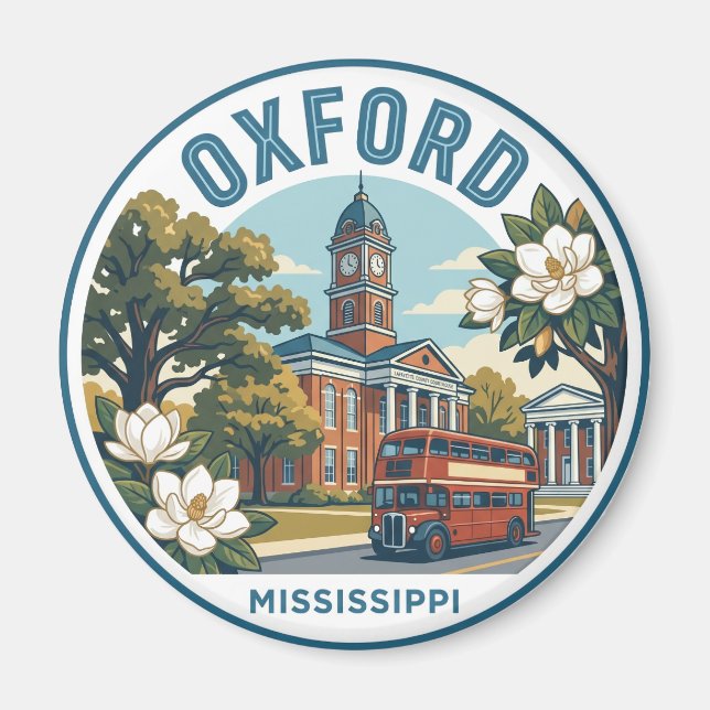 Oxford Mississippi Magnet (Framsidan)