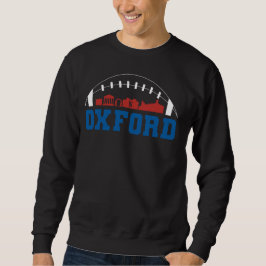 Oxford Mississippi Skyline Football Sweatshirt