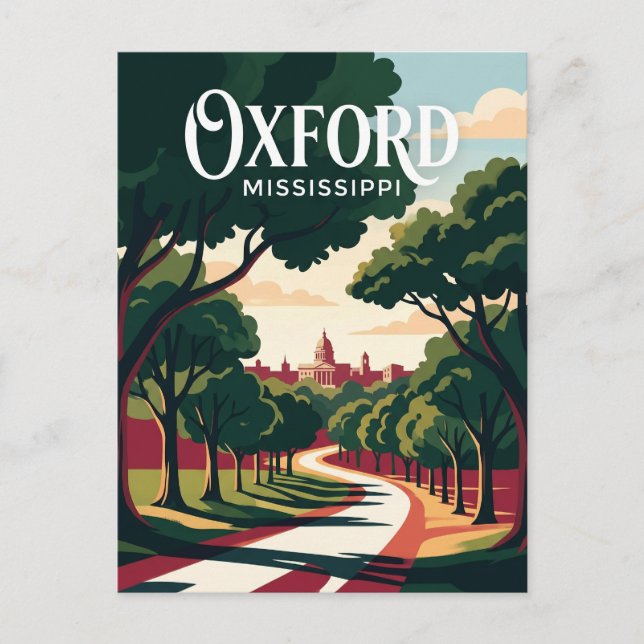 Oxford Mississippi Vykort (Framsida)