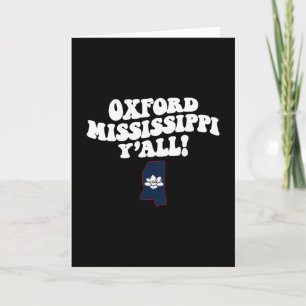 Oxford Mississippi Y'all Ms sydstats semester  Kort