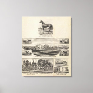 Oxford och Abilene uppehåll, Kansas Canvastryck