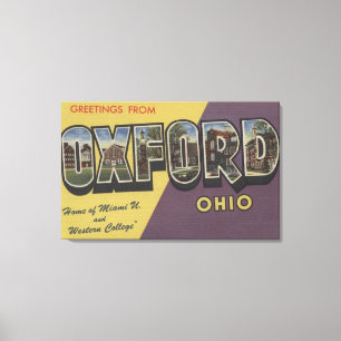 Oxford, Ohio - Miami U & western högskola Canvastryck