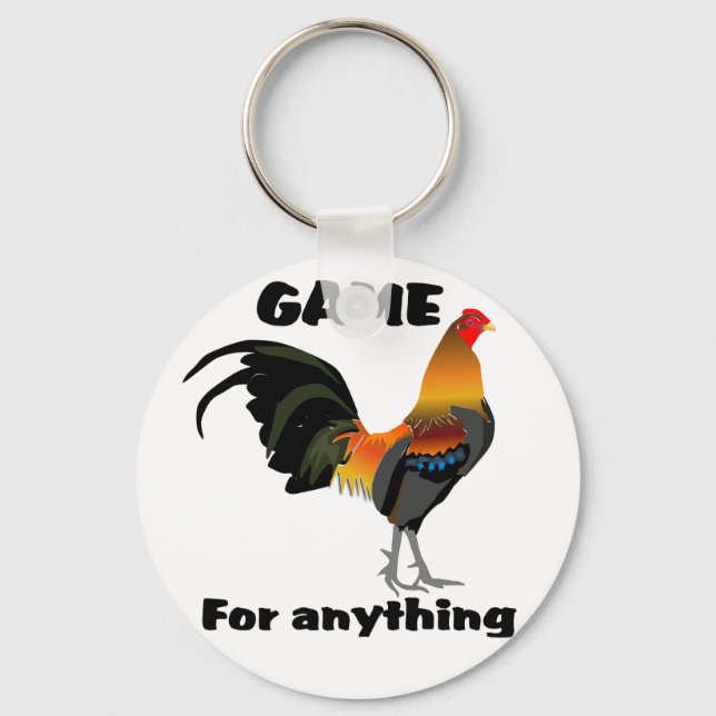 Oxford Old English Game Fowl Button Nyckelring (Framsida)