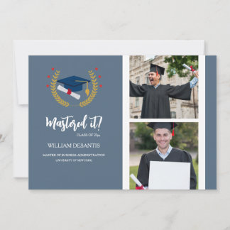 Oxford Photo Studenten Flat Announcement Card Meddelande