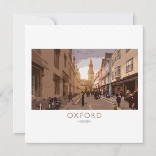 Oxford Railway Poster Julkort