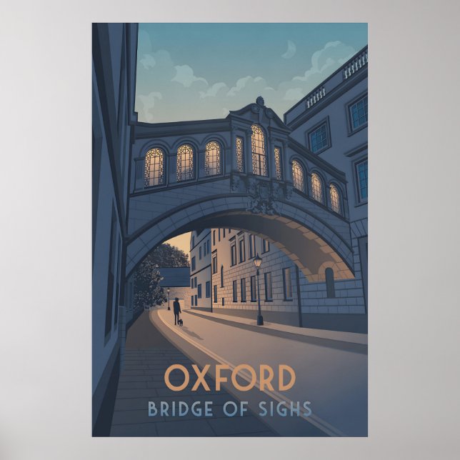 Oxford Sigh Bridge Resor Affisch (Framsidan)