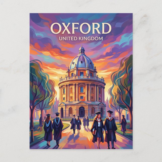 Oxford Storbritannien Vykort (Framsida)
