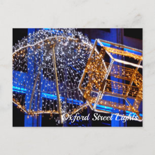 Oxford Street God Jul Ljus, London, Förenade kunga Vykort