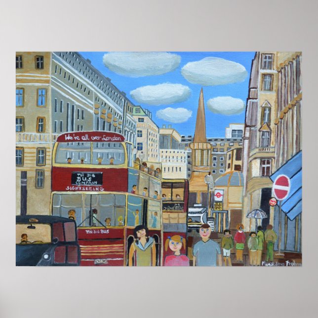 Oxford Street London Poster (Framsidan)