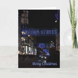Oxford Street London UK Festive jul Shopping Kort