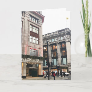 Oxford Street London UK Festive jul Shopping Kort