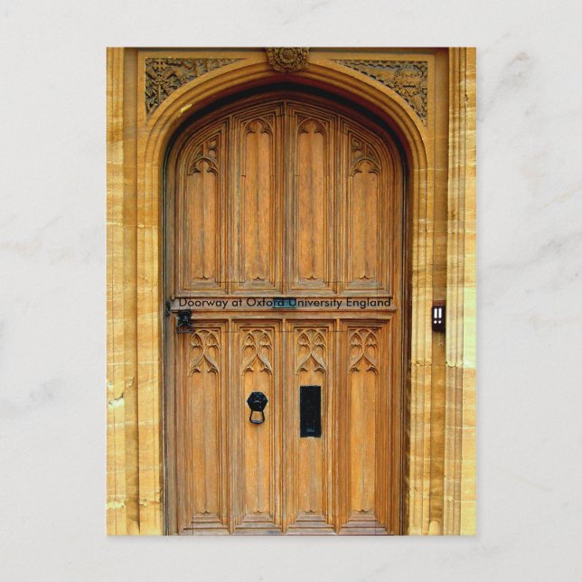 Oxford Universiteten-bild för vykort (Framsida)