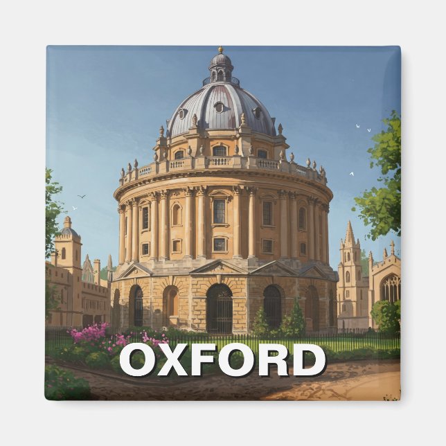 Oxford Universiteten Radcliffe Camera England Trav Magnet (Framsidan)