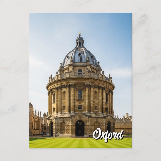 Oxford Universiteten Radcliffe Camera England Trav Vykort (Framsida)