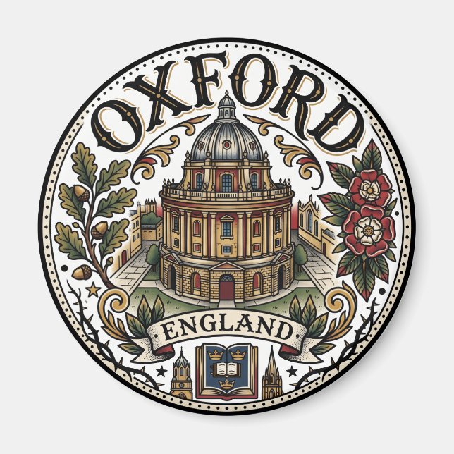 Oxford University Radcliffe Camera England Magnet (Framsidan)