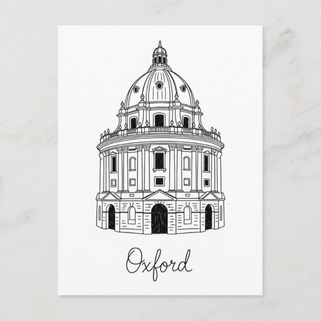 Oxford University Radcliffe Camera England Resa Vykort (Framsida)
