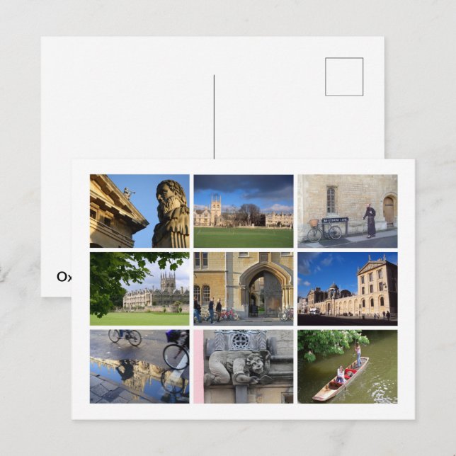 Oxford Vykort (Fram/baksida)