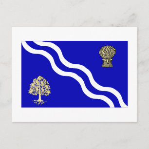 Oxfordshire Flagga Vykort