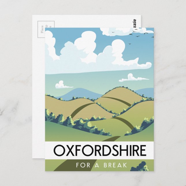 Oxfordshire för en paus vykort (Fram/baksida)