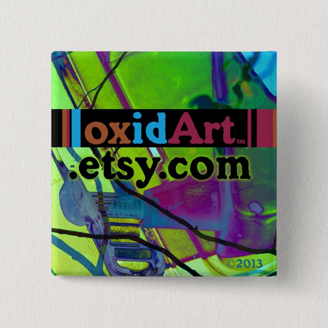 oxidArt kvadrerar knäppas Knapp (Framsida)