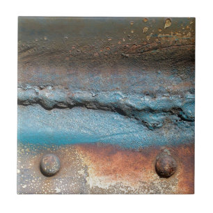 Oxiderad Metall Kakelplatta