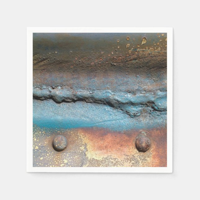 Oxiderad Metall Pappersservett (Framsidan)