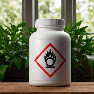 Oxiderande COSHH Klistermärken