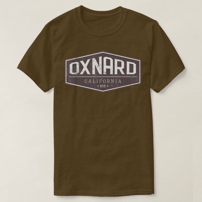 Oxnard California 805 Distress T Shirt (Design framsida)