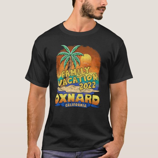 Oxnard California Family Vacation 2022 Beach Souve T Shirt (Framsida)