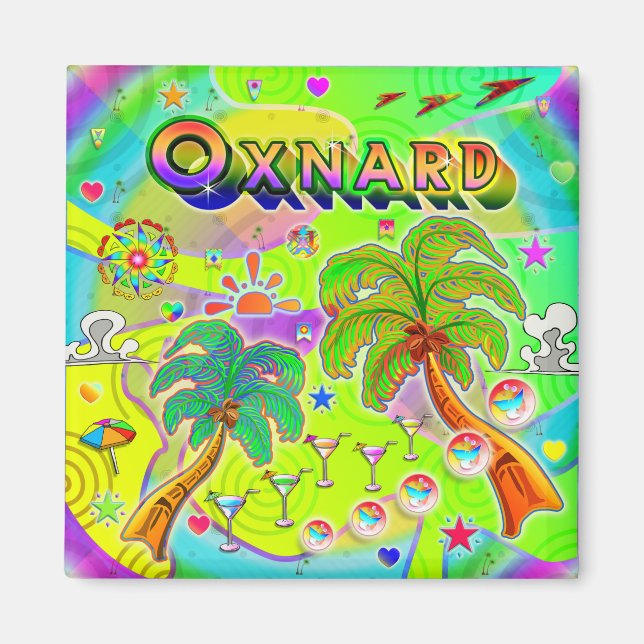 Oxnard Mind Focus Magnet (Framsidan)